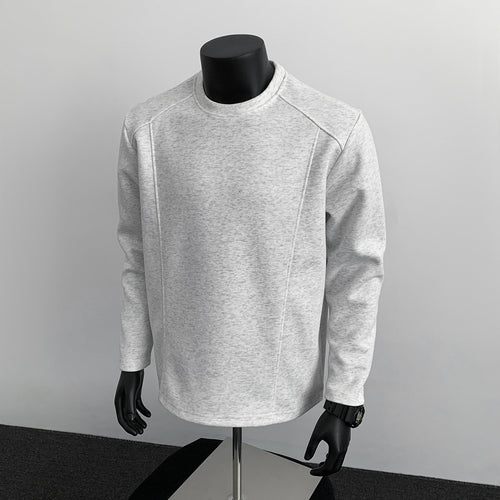 Herren Sweatshirt mit strukturierten Nahtdetails und Rundhalsausschnitt Nord Taschen