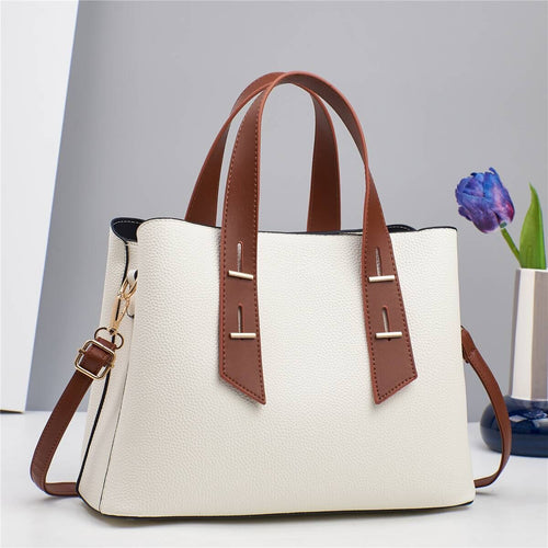 Damen elegante Handtasche mit strukturiertem Obermaterial und abnehmbaren Schulterriemen Nord Taschen