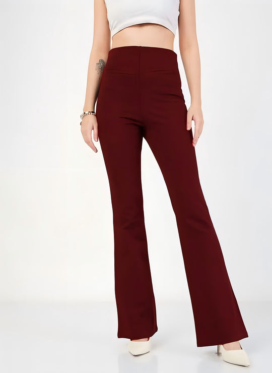 Damen Hoch geschnittene Bootcut-Hose Nord Taschen