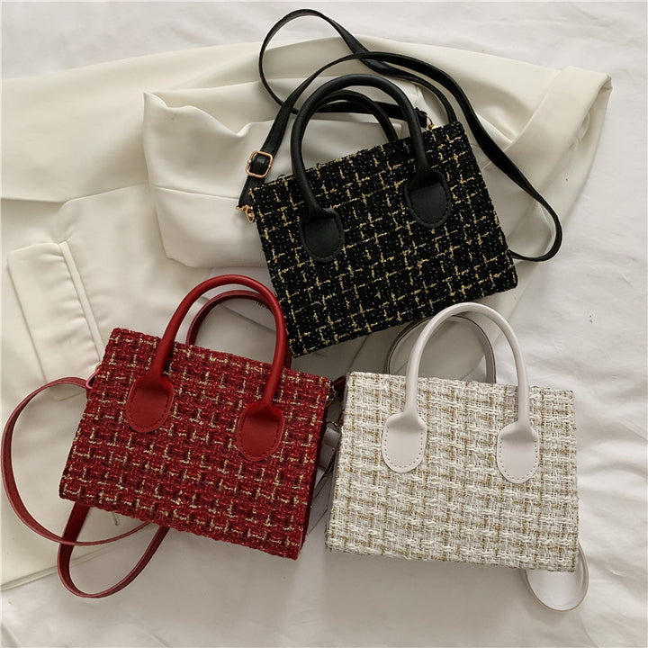 Damen elegante Tweed-Handtasche Nord Taschen