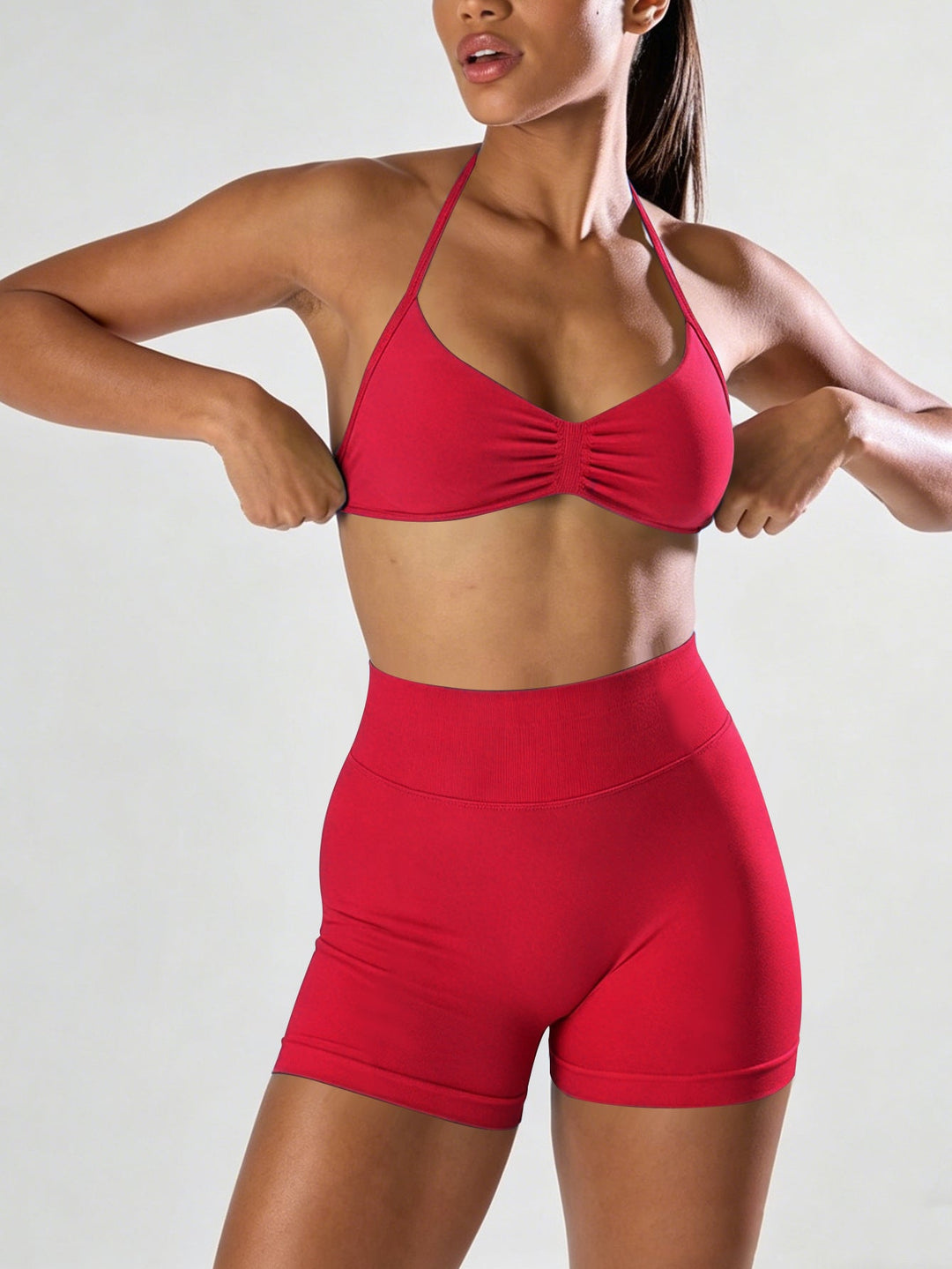 Damen Sportliches Bikini-Set mit hochelastischem Material und verstellbaren Trägern