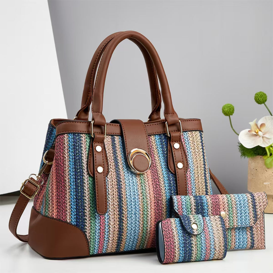 Damen stilvolle Handtasche mit abnehmbarem Geldbeutel Nord Taschen