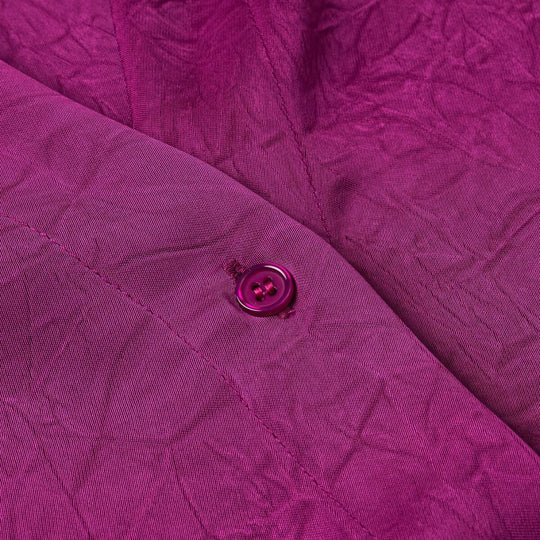 Damen Schimmernde Bluse mit verziertem Schmuckkragen und gerafften Ballonärmeln Nord Taschen