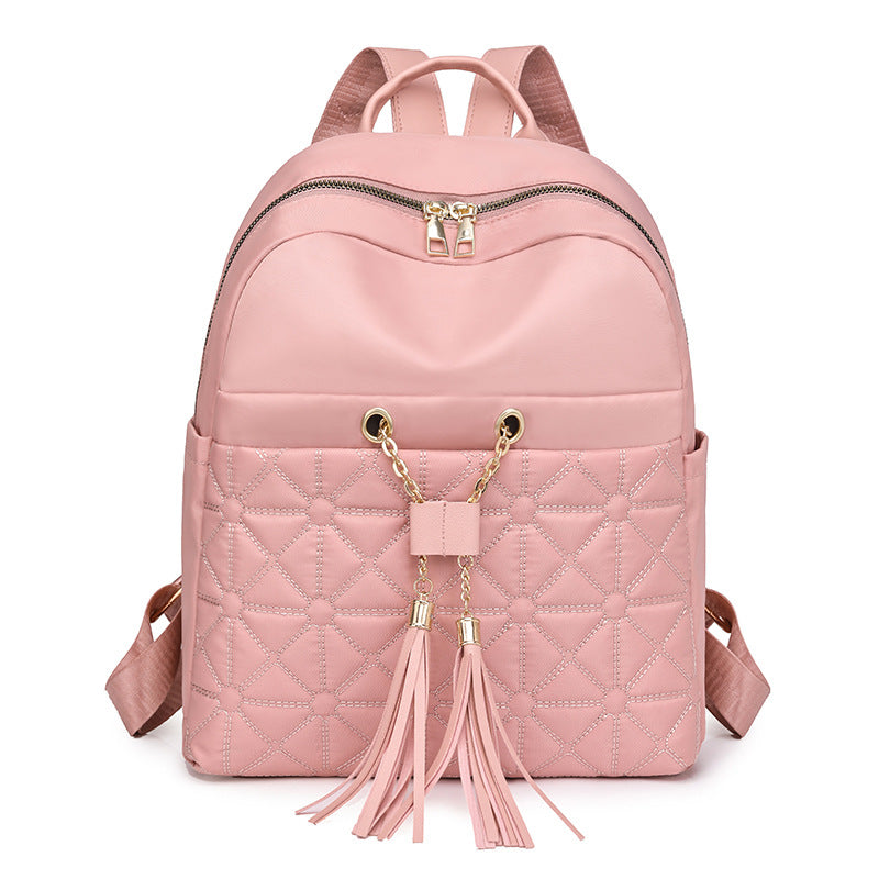 Damen eleganter Rucksack mit stilvollem Steppmuster und praktischen Quasten Nord Taschen
