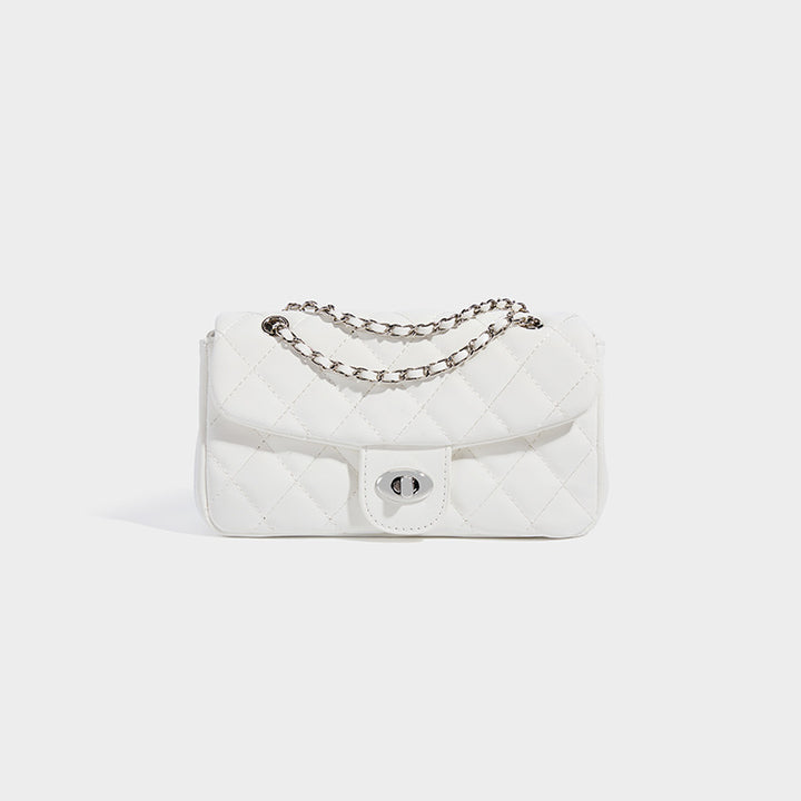 Damen Clutch-Tasche mit eleganter Steppverarbeitung und feinem Kettenriemen Nord Taschen