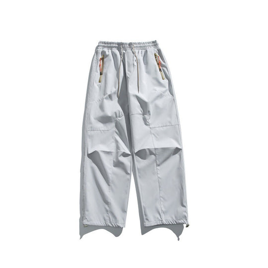 Herren Cargo-Hose mit elastischem Bund, Knie-Paneelen und Reißverschluss-Saum Nord Taschen