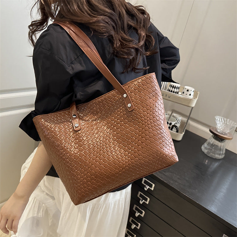 Damen elegante geflochtene Tragetasche Nord Taschen