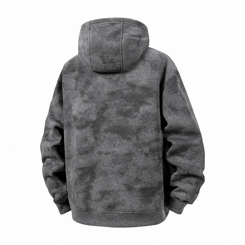 Unisex Oversize Kapuzenzipjacke aus schwerer French-Terry mit Kängurutaschen Nord Taschen