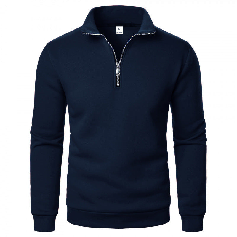 Herren Sportlicher Sweatpullover mit Stehkragen Nord Taschen