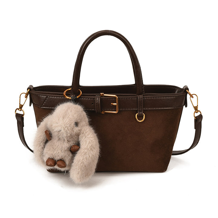 Damen Taschen mit abnehmbarem Plüschanhänger Nord Taschen