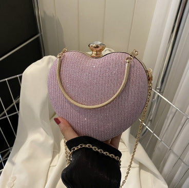 Damen stilvolle Herztasche mit goldenen Akzenten Nord Taschen