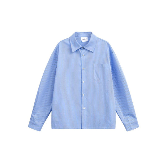 Damen Oversize Hemdbluse im Boxy-Schnitt mit Brusttasche Nord Taschen