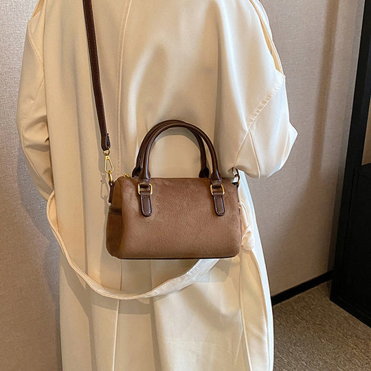 Damen elegante Umhängetasche mit luxuriösem Kunstleder und abnehmbarem Schulterriemen Nord Taschen