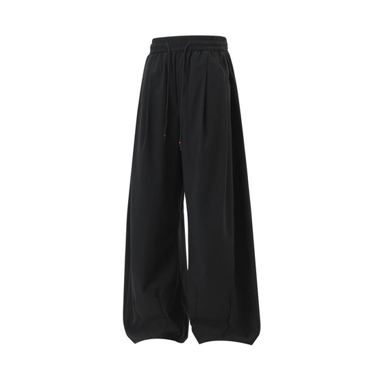 Damen Extraweite Palazzo‑Hose im Oversize‑Baggy‑Schnitt mit Elastbund & Tunnelzug Nord Taschen