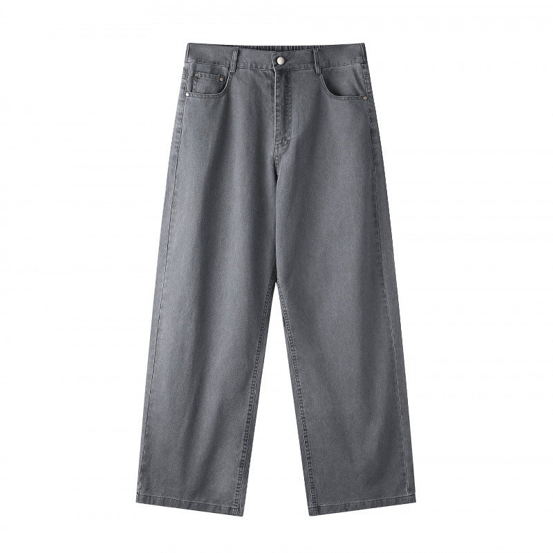 Damen Weite Highwaist-Culotte-Hose mit elastischem Bund und geradem Bein Nord Taschen