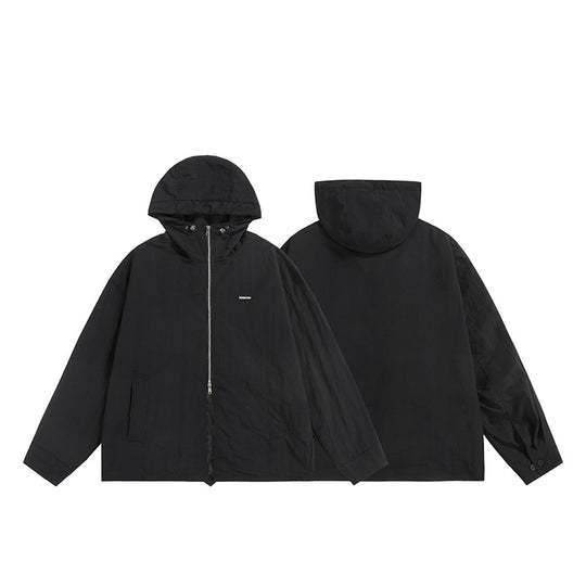 Unisex Ultraleichte Packbare Kapuzenjacke im Boxy-Relax-Schnitt mit Zwei-Wege-Metallreißverschluss Nord Taschen