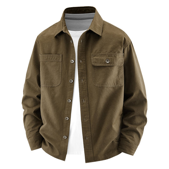 Herren Lässige Utility-Hemdjacke Nord Taschen