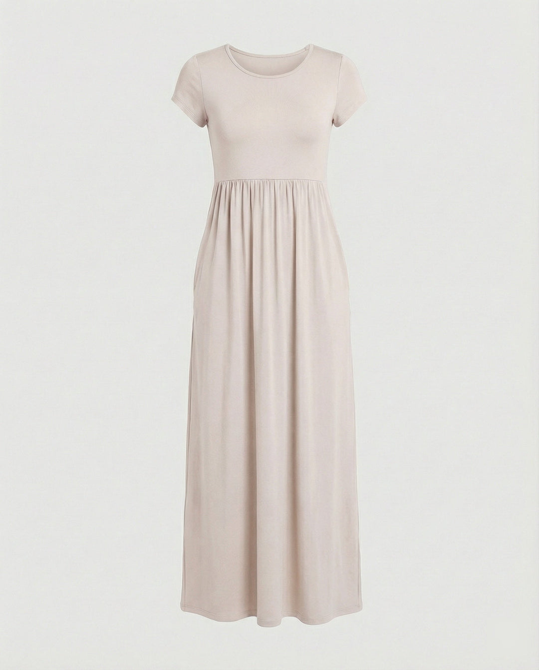 Damen Maxikleid Jersey mit Taschen