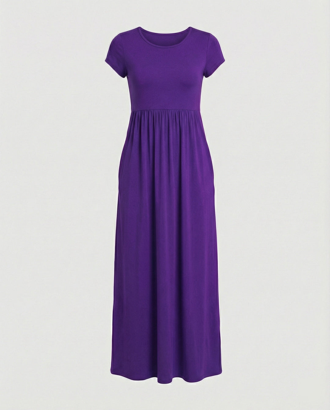 Damen Maxikleid Jersey mit Taschen