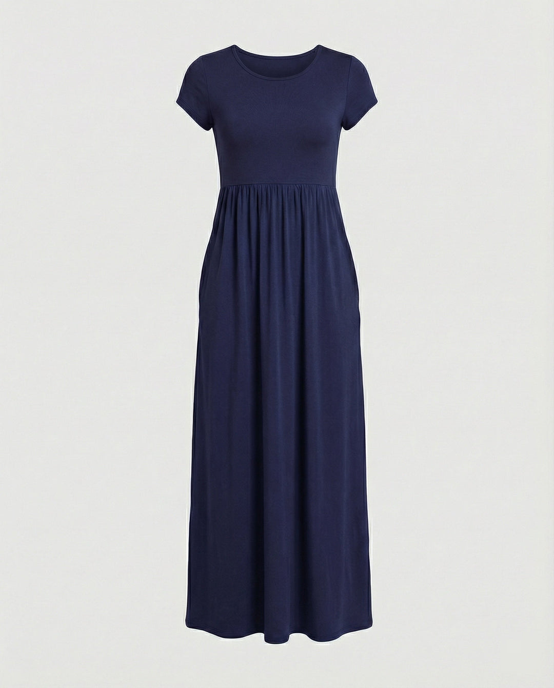 Damen Maxikleid Jersey mit Taschen