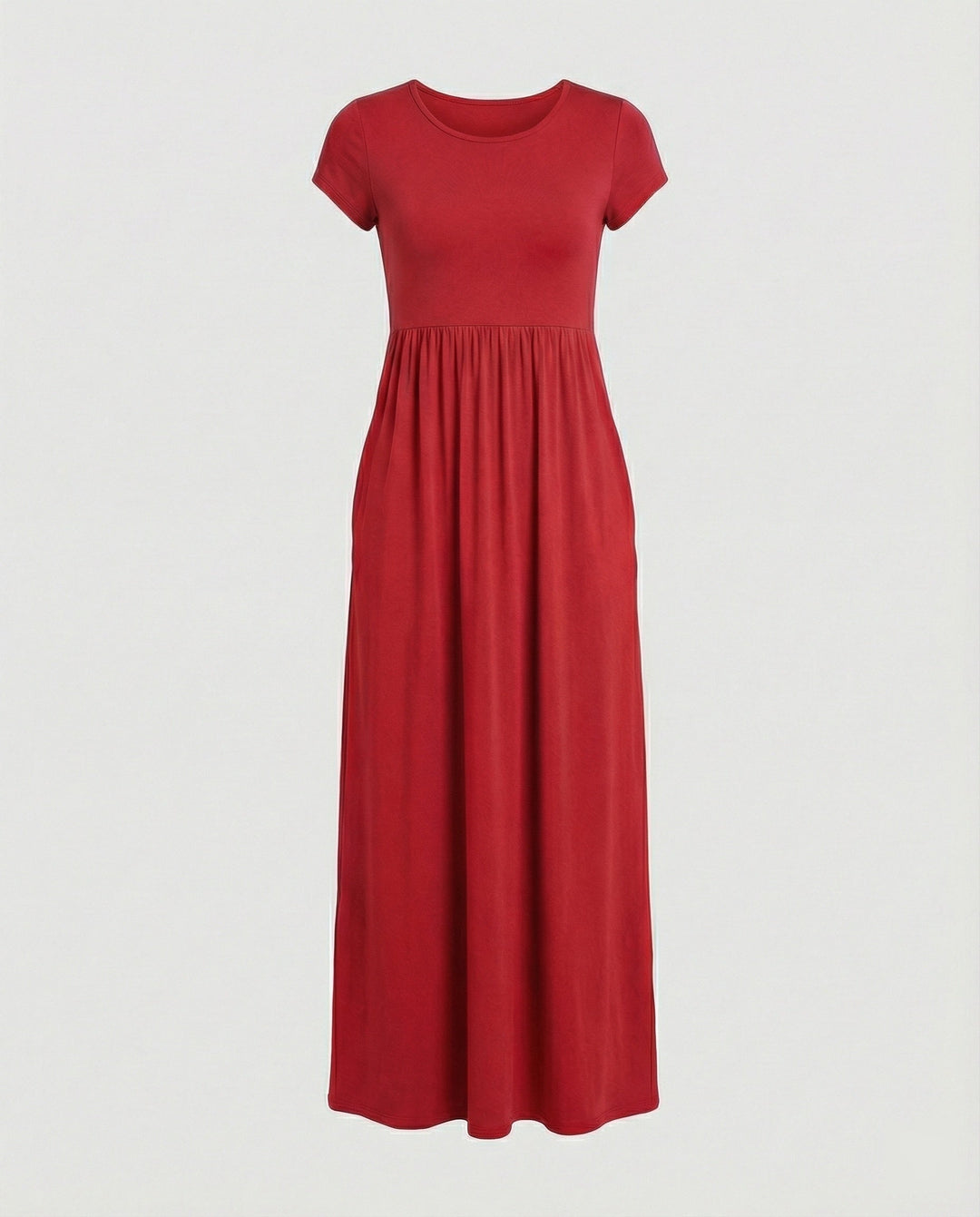 Damen Maxikleid Jersey mit Taschen