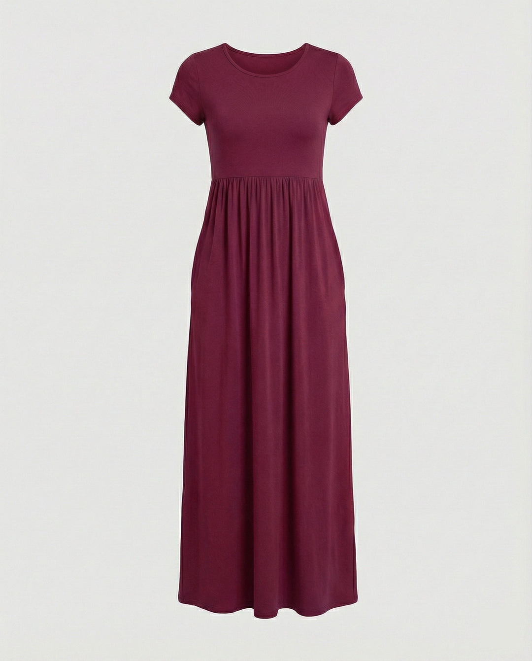 Damen Maxikleid Jersey mit Taschen