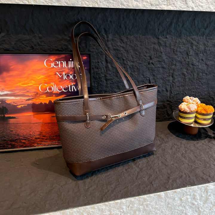 Damen elegante Shopper-Tasche mit strukturierten Details Nord Taschen