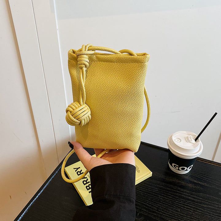Damen Handytasche mit knotenverschlossenem Tragegurt Nord Taschen