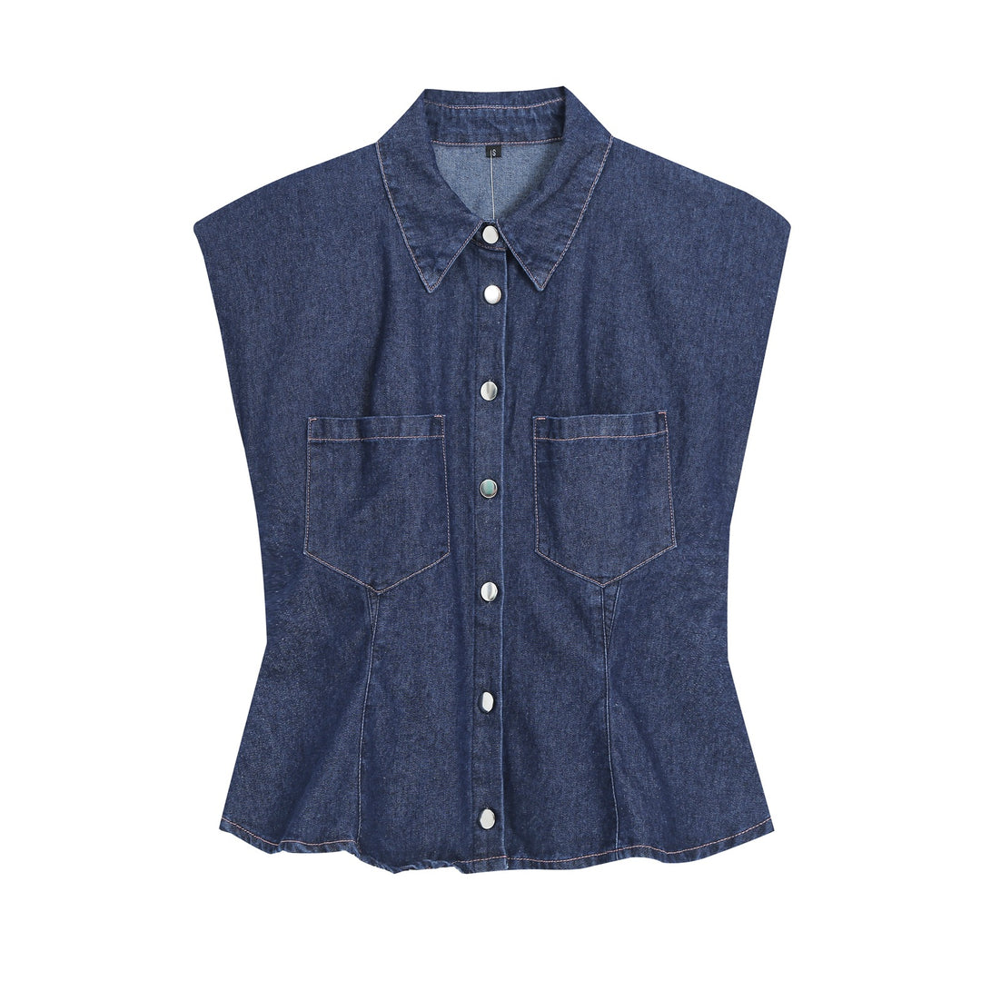 Damen Weite High‑Waist Jeanshose mit markanter Seitennaht und abgerundeten Eingrifftaschen Nord Taschen
