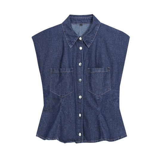 Damen Weite High‑Waist Jeanshose mit markanter Seitennaht und abgerundeten Eingrifftaschen Nord Taschen