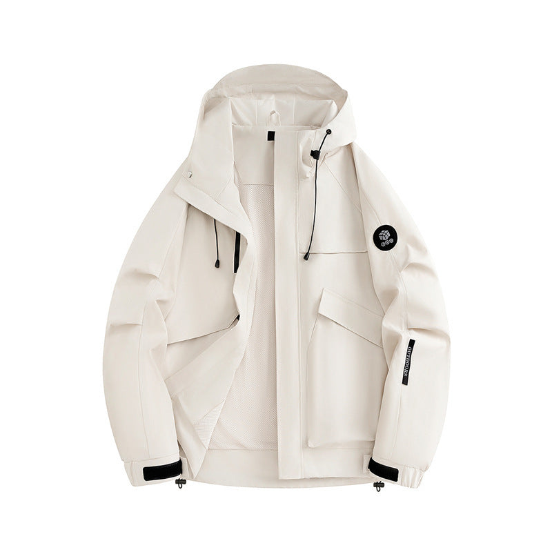 Herren Technische Softshell-Utilityjacke mit Kapuze, Mesh-Futter & Multifunktionstaschen Nord Taschen