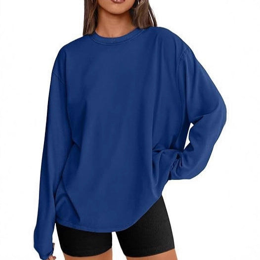 Damen Lässiger Oversized Pullover Nord Taschen