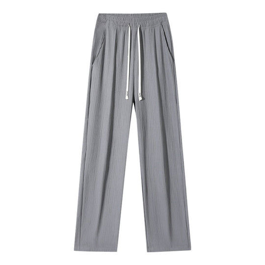 Damen weite Leinenoptik-Hose mit elastischem Bund, Tunnelzug & Seitentaschen Nord Taschen