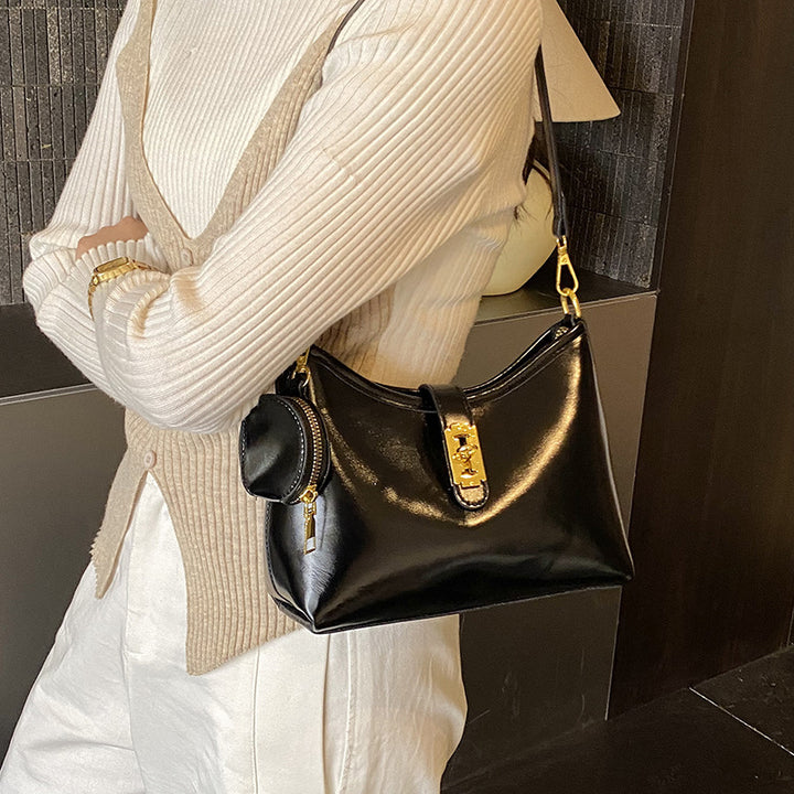 Damen elegante Umhängetasche mit strukturierter Tasche Nord Taschen