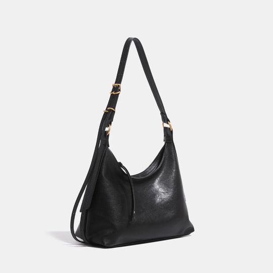 Damen Hobo-Tasche aus hochwertigem Leder mit verstellbarem Schulterriemen Nord Taschen