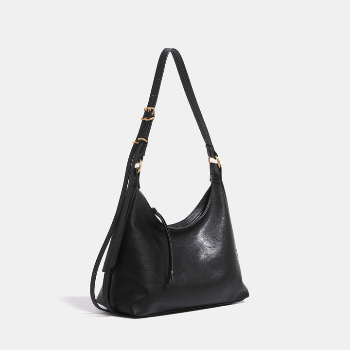 Damen Hobo-Tasche aus hochwertigem Leder mit verstellbarem Schulterriemen Nord Taschen