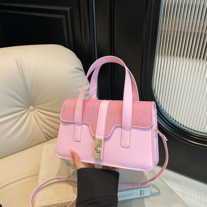 Damen elegante Handtasche mit verspiegeltem Verschluss Nord Taschen