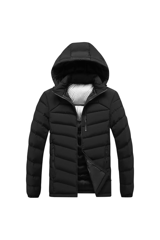 Herren Isolierte Steppjacke mit Kapuze und Thermoreflect-Innenfutter Nord Taschen