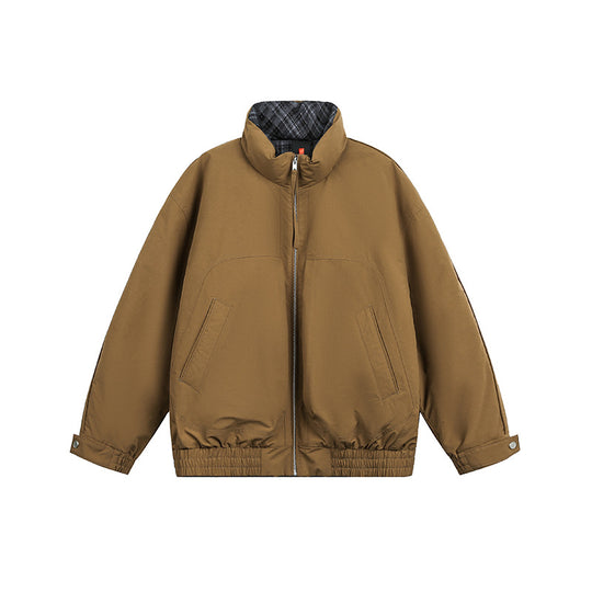 Unisex Oversize Blousonjacke mit Stehkragen und gestepptem Innenfutter Nord Taschen