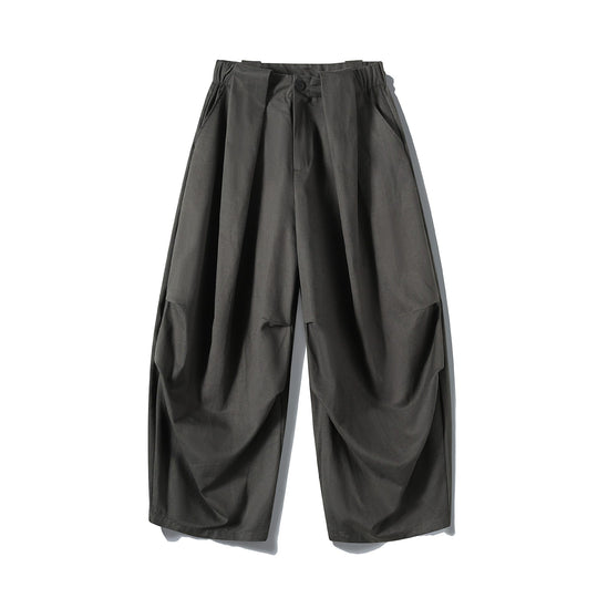 Damen Weite Culotte-Hose mit hohem Bund, Plissee-Detail und Utility-Panel Nord Taschen