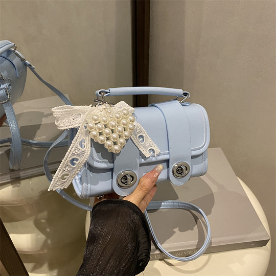 Damen elegante Handtasche mit Perlendetail Nord Taschen