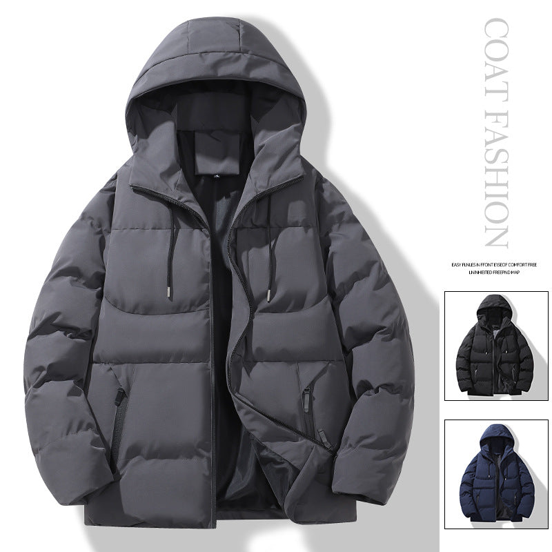 Herren Gepolsterte Steppkapuzenjacke mit Thermofüllung und winddichter Außenhaut Nord Taschen