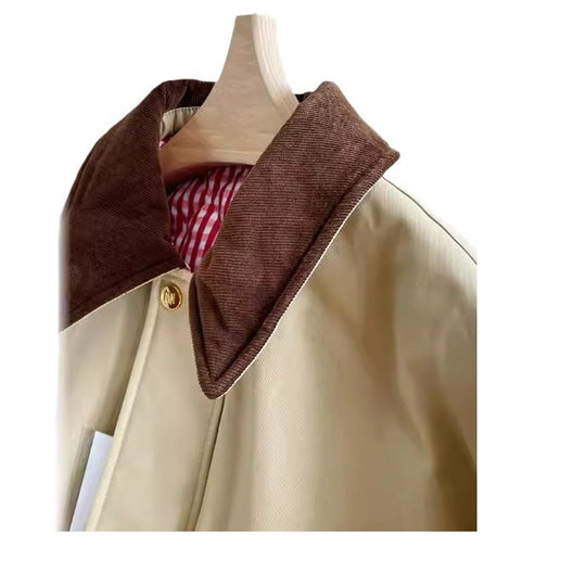 Damen Stylische Übergangsjacke mit kontrastierenden Ellbogenpatches Nord Taschen