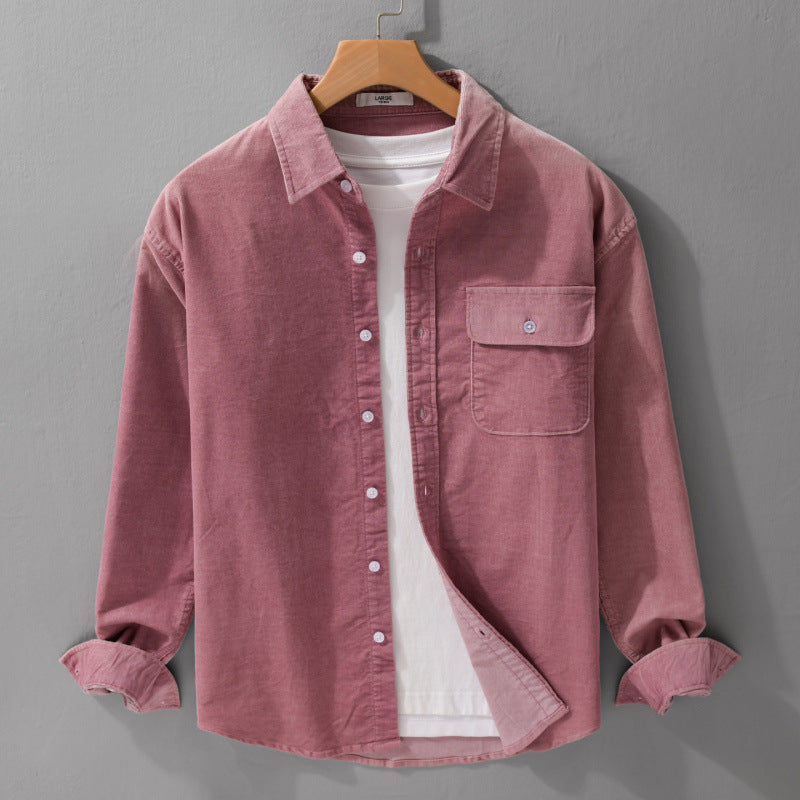 Herren Cordshirt im Overshirt‑Stil mit Brustpatte und entspannter Passform Nord Taschen