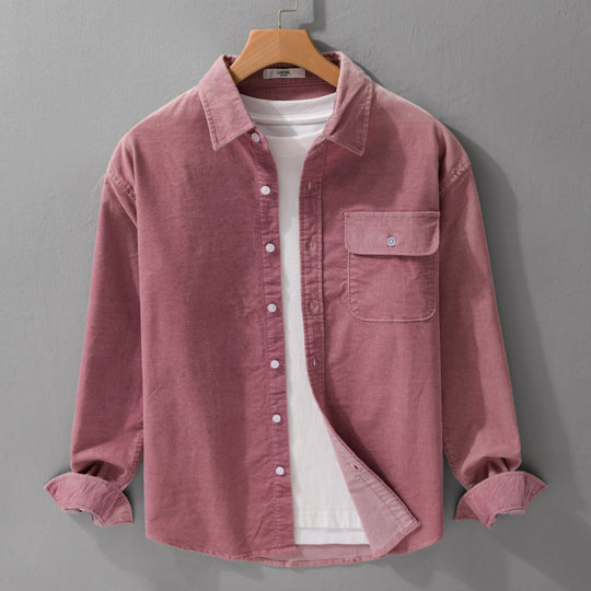Herren Cordshirt im Overshirt‑Stil mit Brustpatte und entspannter Passform Nord Taschen