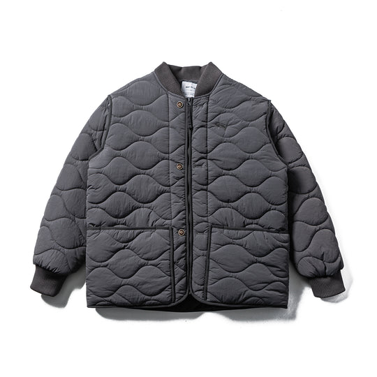 Herren Gestepptes Boxy‑Blouson mit Wellensteppung und Lederpaspel Nord Taschen