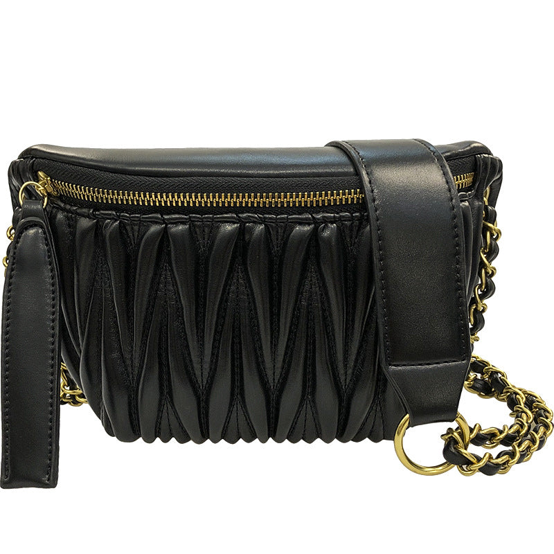 Damen elegante Clutch-Tasche mit gerafftem Design Nord Taschen