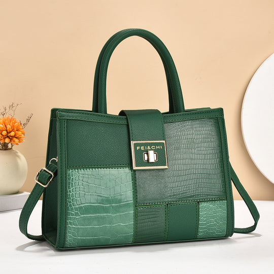 Damen hochwertige Handtasche mit strukturiertem Design und abnehmbarem Schulterriemen Nord Taschen