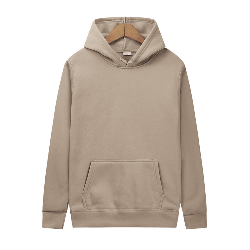 Unisex nan minimalistischer Kapuzenpullover ohne Reißverschluss mit innen angerautem French-Terry und integrierter Kängurutasche Nord Taschen