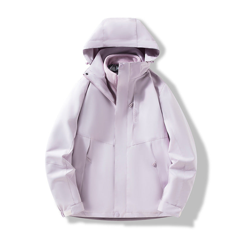Herren Minimalistische City-Outdoorjacke mit verschweißten Nähten, verstellbarer Kapuze und Thermofutter Nord Taschen